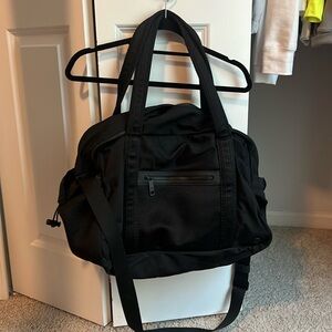 Lululemon Black Gym Bag with Crossbody Strap